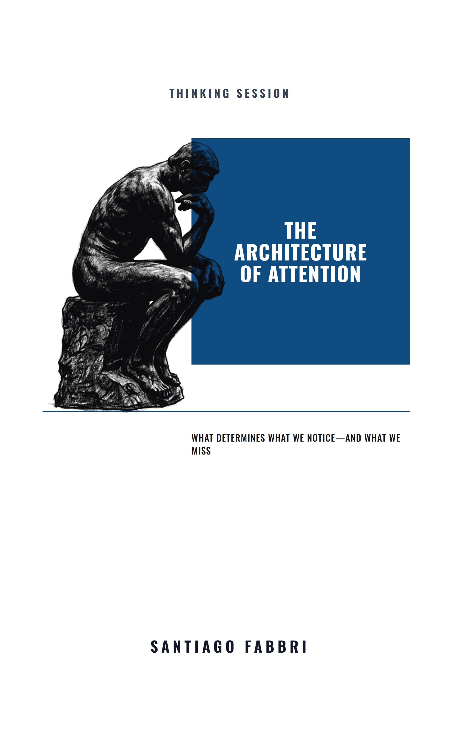 The Architecture of Attention book cover by Santiago Fabbri